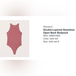 Abercrombie & Fitch Dark Red Bodysuit